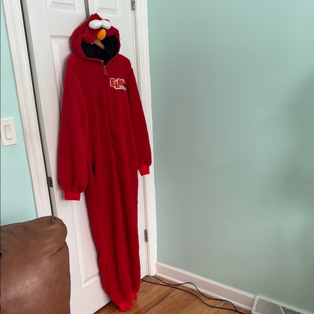 Red Elmo Hooded Onesie